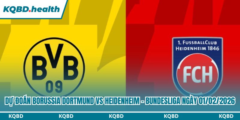 Dự Đoán Borussia Dortmund Vs Heidenheim – Bundesliga Ngày 01/02/2026 2 Dự đoán Borussia Dortmund vs Heidenheim