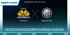 Dự Đoán Criciuma vs Operario PR lúc 05h30 Ngày 23/09 - Serie B Brazil 12 Dự đoán Criciuma vs Operario PR